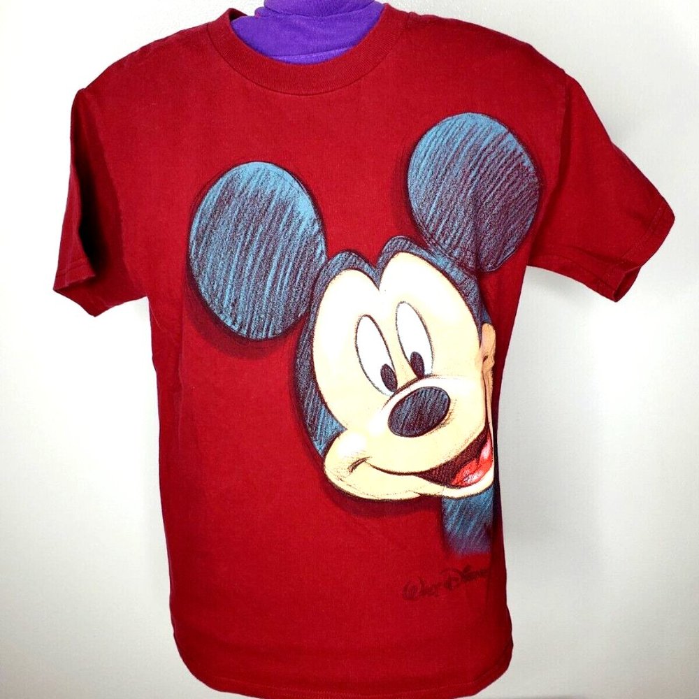 Mickey Mouse Disneyland Walt Disney World by Hanes T Shirt Short Sleeve Youth  L